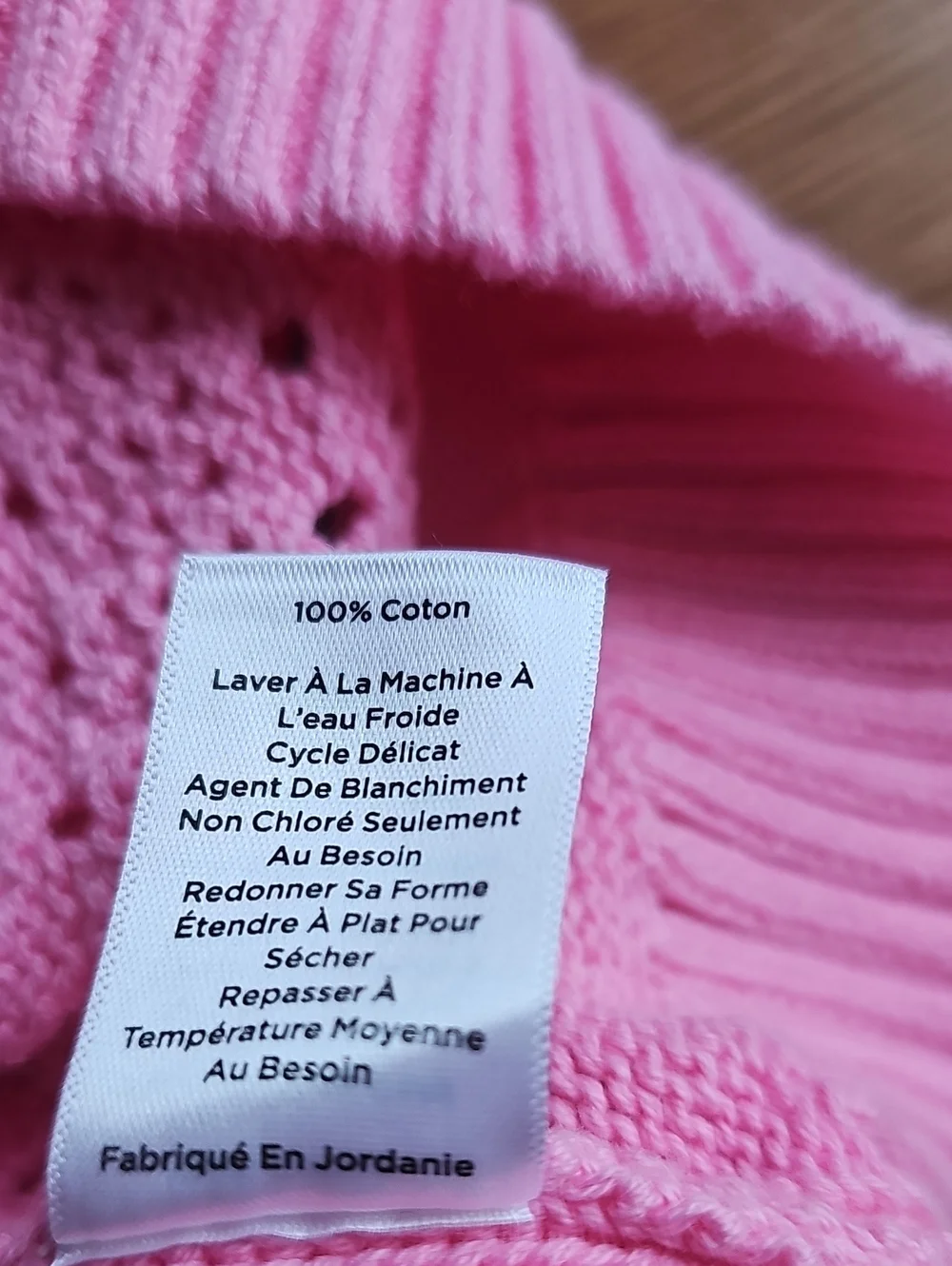 Talbots Pink Open Knit Long Sleeve Crewneck Sweater Women's Size XL